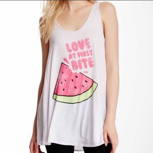 Wildfox Swim Light Pink Watermelon Love At First Bite Coverup XS
